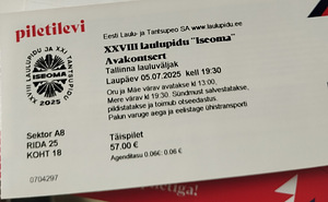 Kõrvuti Istekohad Laulupeo Avakontsert 5.07 Laulupidu Iseoma