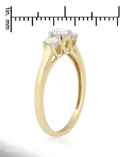 Золотое кольцо, украшенное бриллиантами 0,51 карата (фото #2)