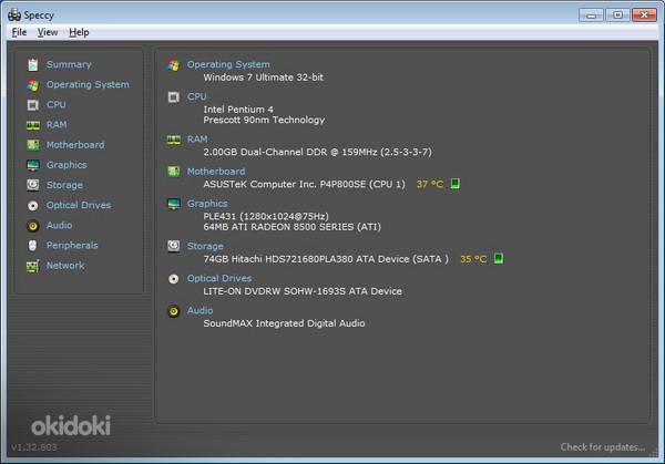ASUS P4P800SE, Pentium4 3,0HGz, 1Gb (foto #5)