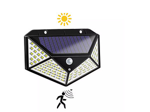 Seina LED lamp päikesepaneeliga ja liikumisanduriga, (6 foto / 6)