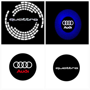 Audi ukse projektorid A3, A4, A6, A7, A8, Q3, Q5, Q7 jne (2 foto / 4)