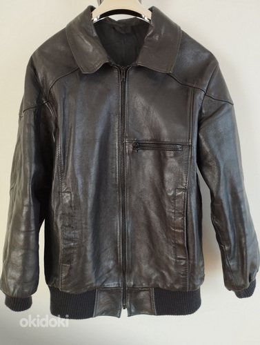 Nahast jakk bomber. S