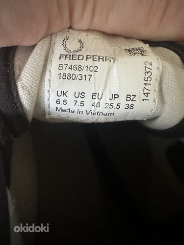 Fred Perry meeste/madala säärega tossud, suurus 40