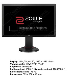 Benq RL2460 24” 1ms response time (2 foto / 2)