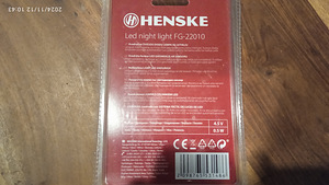 LED liikumisanduriga öölamp HENSKE.UUS. 10 TK. (2 foto / 2)