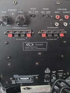 Kõlarid Simex 3.1 subwoofer (7 foto / 7)