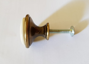 Mööblinupp, antiik/messing 30mm (2 foto / 3)