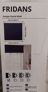 2 x IKEA FRIDANS pimendavad rulood 125x195 cm (3 foto / 5)