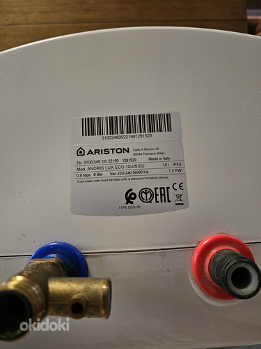 Veeboiler Ariston Andris Lux Eco 10, 10 l