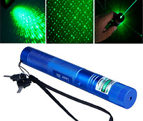 Reguleeritav roheline laser pointer 2in1 + laadija + otsik