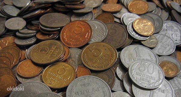 Монеты СССР, царские и иностранные, окрытки, фото, серебро (фото #1)
