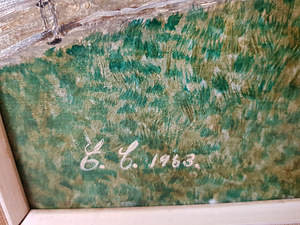 HEA HIND!Õlimaal 91,5×62,5 cm! ,1963 a. (3 foto / 10)