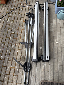 Thule raamid ja jalgrattahoidja auto katusele (1 foto / 7)