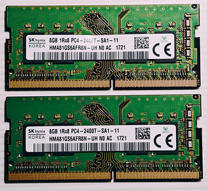 Sülearvuti mälu 16Gb (DDR4 RAM 8Gb x2) (1 foto / 2)