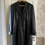 Пальто из натуральной кожи размер 42-44, черное (фото #1)