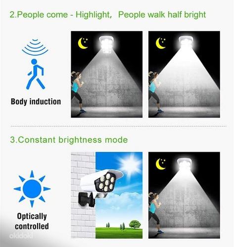 Уличная солнечная лампа с дистанционным управлением со свето (фото #6)