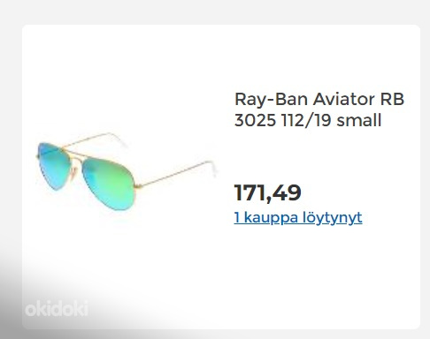 Ray Ban Originaal Aviator Made in Italy prillid (foto #2)
