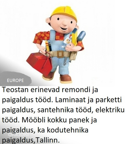 PROFI EHITAJA SUURE KOGEMUSEGA OTSIB TÖÖD