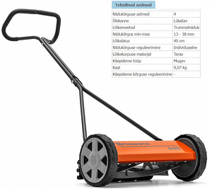 Trummel käsiniiduk Husqvarna NovoLette 540 (4 foto / 6)