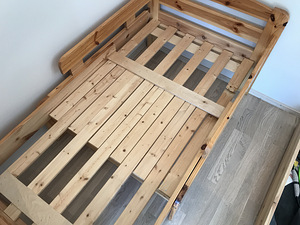 Раздвижная детская кровать с матрасом и ящиком (3 фото из 3)