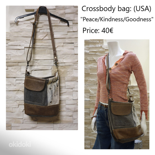 Crossbody kott: Peace/Kindness/Goodness (USA)