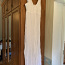 Красивое льняное белое платье макси, размер XL (фото #1)