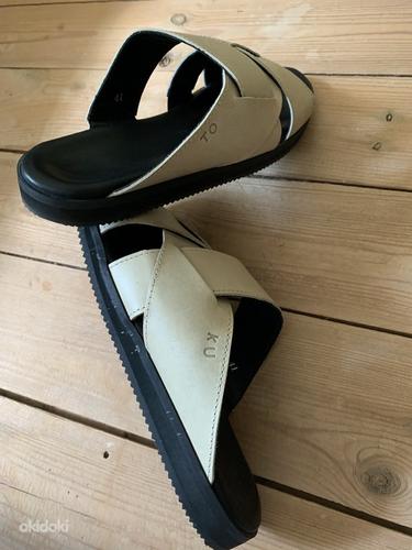 Летние бежевые летние туфли TOKU № 41 (фото #3)