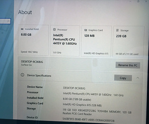 Планшет MS Surface Go Win10 (6 фото из 7)
