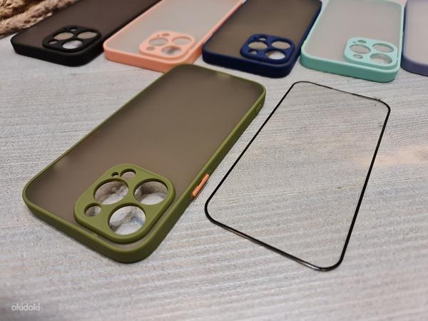 Комплект защиты iPhone 14, 14pro, Max, Pro Max Чехол + стекло (фото #1)