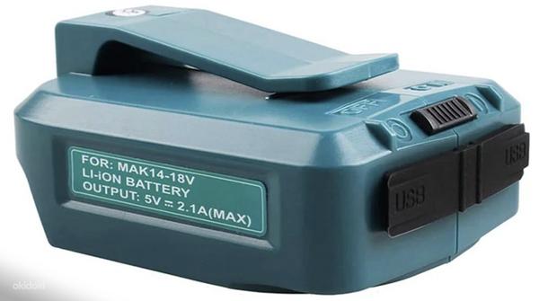 USB-адаптер для зарядки литиевой батареи Makita 14,4 В 18 В (фото #2)