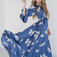 Vitalyandress платье Lux синее с узором ,размер S / M (фото #1)