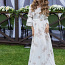 Vitalyandress Платье Lux белое с узором размера S / M (фото #1)