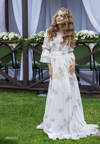 Vitalyandress Lux valge mustriga kleit suuruses S/M (foto #1)