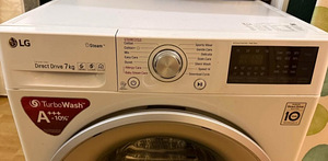 Vähekasutatud kvaliteetne pesumasin Lg Direct Drive 7 kg. (2 foto / 2)