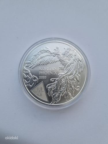 Серебряная монета Korean Phoenix 1 oz 2020 BU (фото #1)