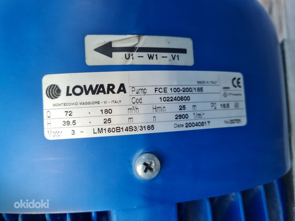 Продается промышленный насос LOWARA LM160B14S3/3185 (фото #3)