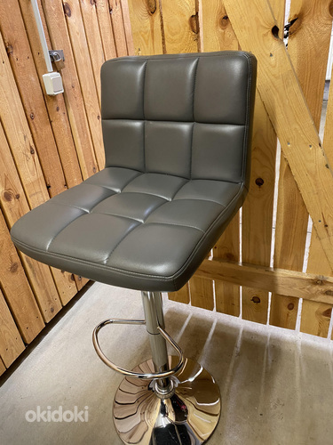 Барный стул из искусственной кожи (фото #4)