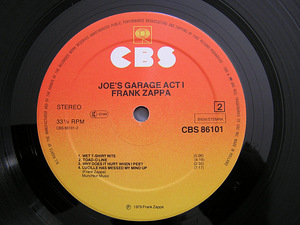 Frank Zappa "Joe's Garage Act I." (2 foto / 2)