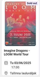Imagine Dragons билеты (1 фото из 1)