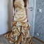 Золотое свадебное платье , новое р.36 (фото #2)