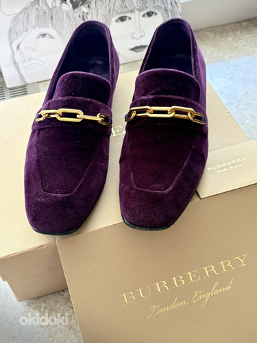Suede loafers BURBERRY