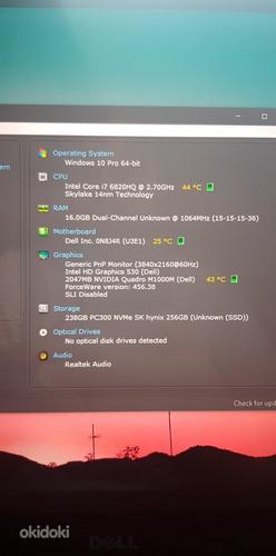 Dell Prescision 5510 14' 4K versioon (foto #1)