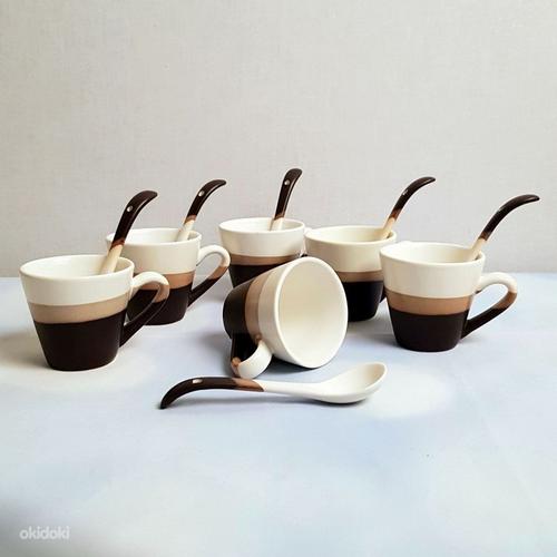 Lusikatega kohvitasside komplekt (foto #2)