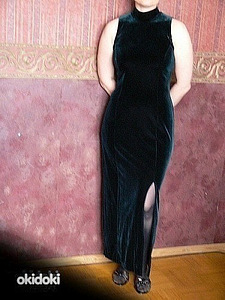 Бархатное платье , размер 40 (L)