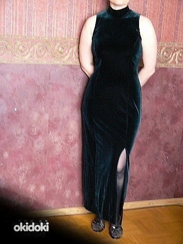 Бархатное платье , размер 40 (L) (фото #1)