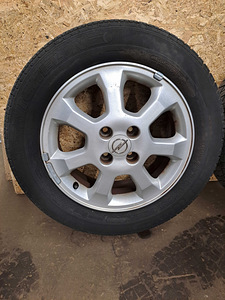 Литые диски Opel Astra G 4x100 15" + летние шины Michelin (2 фото из 7)