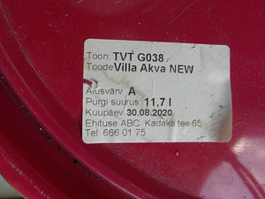 Värv hele roheline 11,7 L (3 foto / 3)