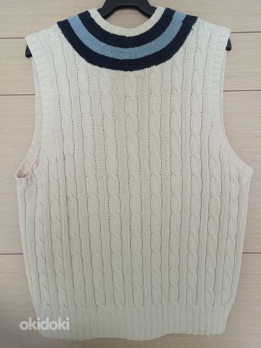 Vintage Polo Ralph Lauren Hand Knit Cable Sweater Vest (foto #3)