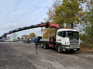 SCANIA R 144 GB CRANE PM48026 (2005 Y.)+JIBB (6 foto / 10)