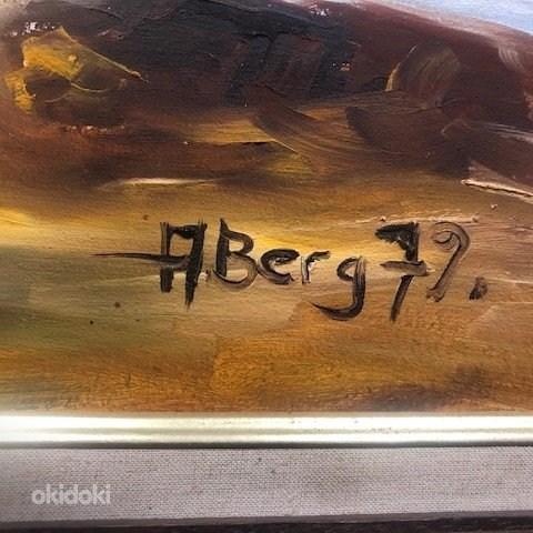 Адриан Берг (1929 - 2011) Картина маслом на холсте 1979 (фото #2)